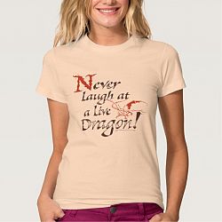 SMAUG(tm) - Never Laugh At A Live Dragon T-shirt