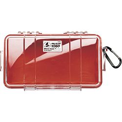PELICAN 1060-028-100 1060 Micro Case (Red/Clear)