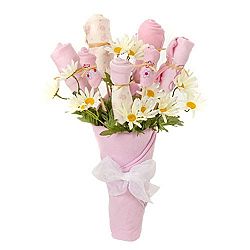 New Baby Girl Bouquet Gift (Pink)