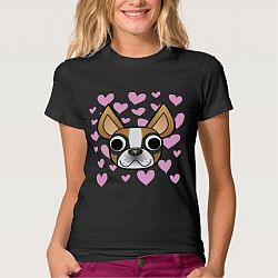 Boston Terrier Love (fawn) T-shirt