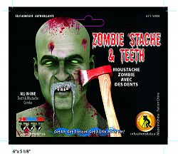 Zombie Moustache/Mustache and Teeth Kit
