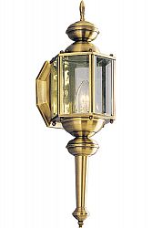 BrassGUARD Collection Antique Brass 1-light Wall Lantern