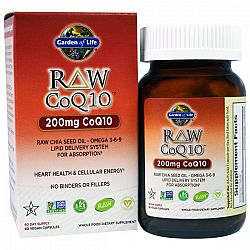 Garden of Life Vitamin Code RAW CoQ10 60 Liquid Vcaps