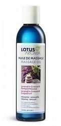 Lotus Aroma Massage Oil 180 ml (6 fl oz) Lavandin Grosso & Grapefruit