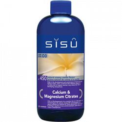 Sisu Calcium & Magnesium Citrates Liquid 450ml Natural Creamy Vanilla
