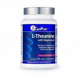 CanPrev L-Theanine with Magnesium 90 Capsules