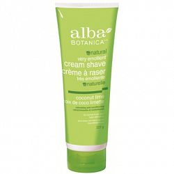 Alba Botanica Natural Very Emollient Cream Shave Coconut Lime 227 Grams