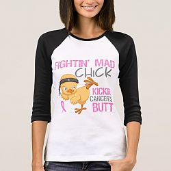 Fightin' Mad Chick Breast Cancer T-shirt