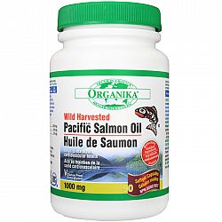 Organika Salmon Oil (Wild Harvested Pacific) 1000mg Soft Gels
