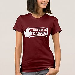 Made In Canada - Red Womens Shirt