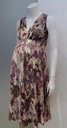 DVF silk floral python print sleeveless dress - L