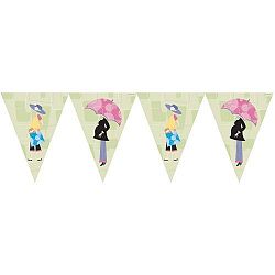 Party Supplies Mod Mom's Baby Shower Flag Banner