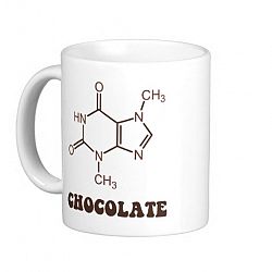 Scientific Chocolate Element Theobromine Molecule Coffee Mug