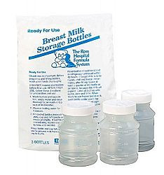 Similac Breast Milk Storage Bottles & Caps (MILK STORAGE 4OZ 3Per Pack) by Similac