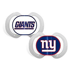 Baby Fanatic Pacifier Set, NFL New York Giants by Baby Fanatic