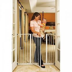 Regalo Extra Tall WideSpan Safety Baby Gate with 2 Includes Extensions Kits by (Regalo)