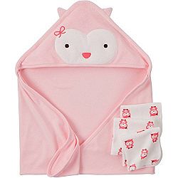 Child Of Mine Made By Carter's Newborn Baby Girl Towel And Washcloth 4-Piece Set by Carter's