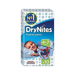 Huggies 4-7 years DryNites For Boys 10 per pack - Pack of 6