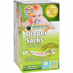 Eco-friendly Bags Green N Pack Diaper Sacks - Baby Powder Scented - 300 Bags - 1 Count