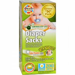 Green-n-pack Disposable Diaper Bags - Scented - 200 Pack