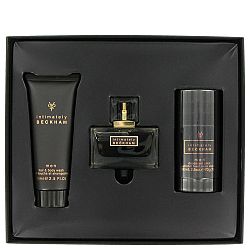 Intimately Beckham for Men by David Beckham, Gift Set - 2.5 oz Eau De Toilette Spray + 2.5 oz Hair & Body Wash + 2.5 oz Deodorant Stick
