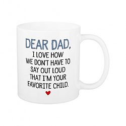 Dear Dad Favourite Child Coffee Mug