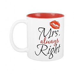 Mrs. always Right Two-tone Coffee Mug