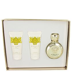 Versace Eros for Women by Versace, Gift Set - 1.7 oz Eau De Parfum Spray + 1.7 oz Body Lotion + 1.7 oz Shower Gel
