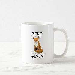 Zero fox given mug