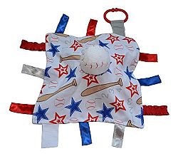 Baseball Blanket / Lovey, For Entertainment, Comfort and Sensory Play by Baby Jack & Co