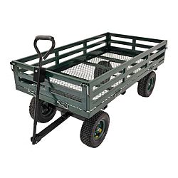 60 in. L x 31 in. W Green Heavy Duty Steel Large Crate Wagon