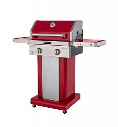 2-Burner Patio Propane Gas BBQ in Red