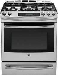 5.4 cu. ft. Self-Cleaning Dual-Fuel Convection Range in Stainless Steel