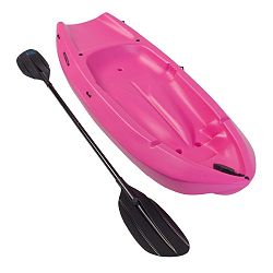 Youth Wave Kayak with Paddles in Pink