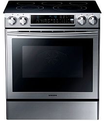 5.8 cu. ft. Slide-in Electric Range with Dual Convection System in Stainless Steel