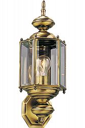 BrassGUARD Collection Antique Brass 1-light Wall Lantern