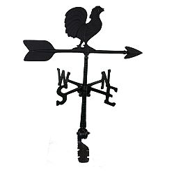 Rooster Weathervane - Black 24 Inch