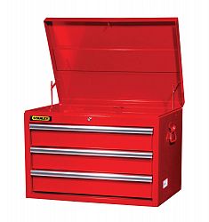 27 Inch 3 drawer Top Chest, Red