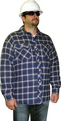 Lined Quilted Plaid Shirt XLarge