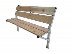 48-inch Cedar Dock Bench Kit with Galvanized Steel Framing Supports