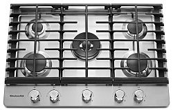 30-inch Five Burner Gas Cooktop with Even-Heat™