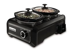 Hook-Up 2x1 Qt. Round Slow Cooker Entertainment System