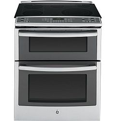 6.6 cu. ft. Slide-In Electric Double Oven in Stainless Steel
