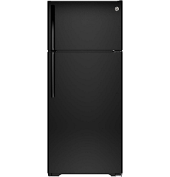 17.5 cu. ft. Frost-Free Top Freezer Refrigerator in Black