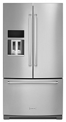 26.8 cu. ft. Standard-Depth French Door Refrigerator with Exterior Ice and Water in Stainless Steel
