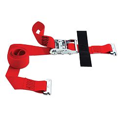 SNAP-LOC Logistic E-Strap 2 Inch. X8 Feet. W/Ratchet, Red (USA)