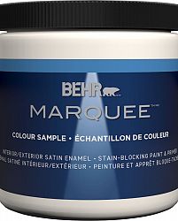 Marquee ® 8 oz Deep Base Satin Enamel Interior Paint Sample with Primer