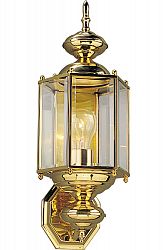 BrassGUARD Collection Polished Brass 1-light Wall Lantern