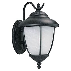 1-Light Forged Iron Outdoor Wall Lantern
