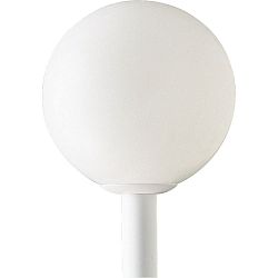 Globe Collection White 1-light Post Lantern